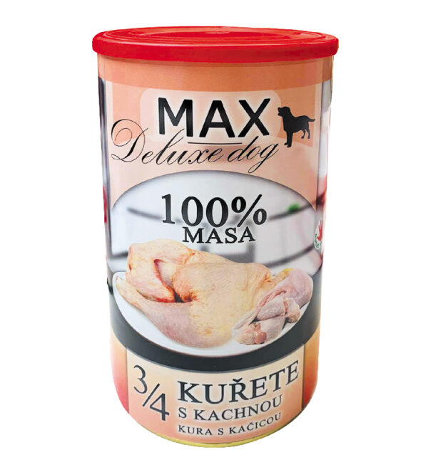 MAX deluxe 3/4 KUŘETE s kachnou 1200g